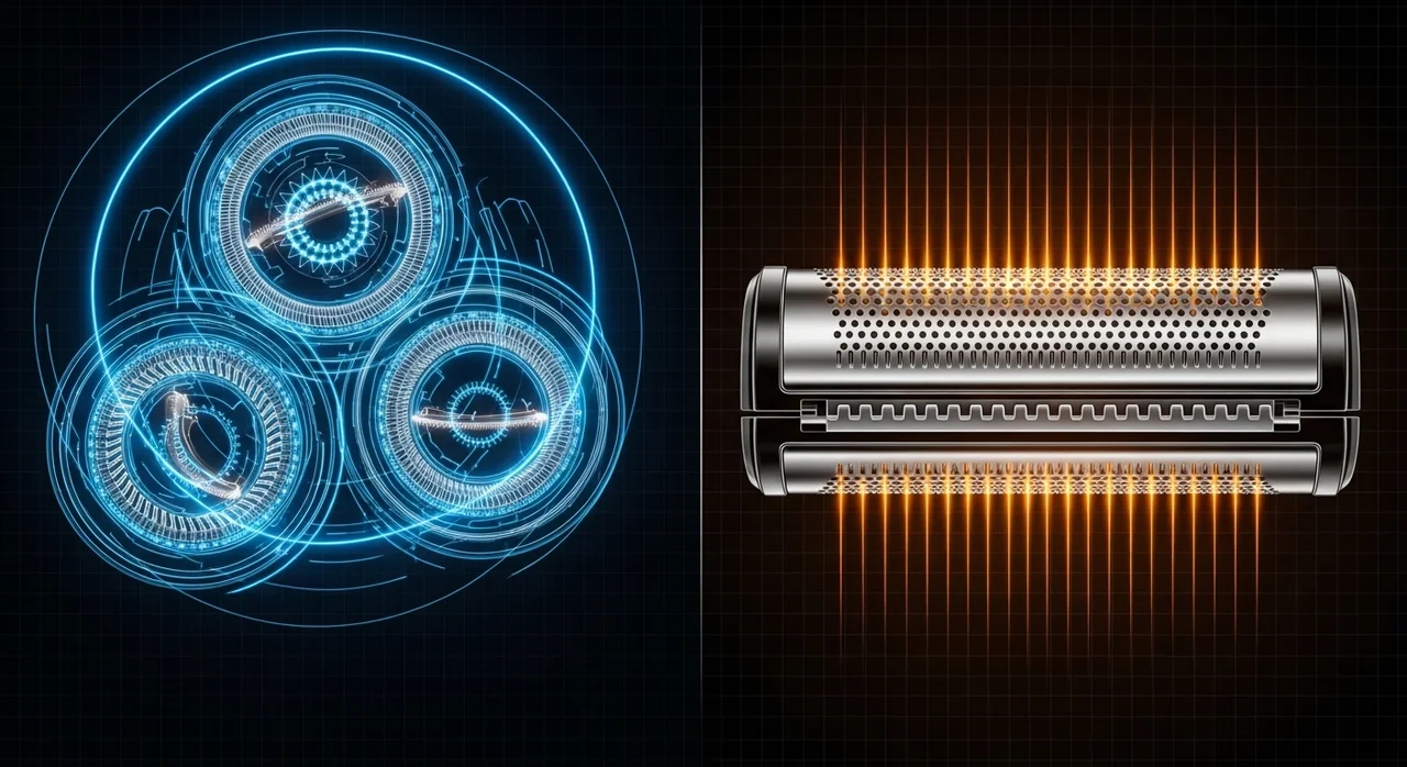 회전식 vs 왕복식: 피부 자극과 절삭력 원리