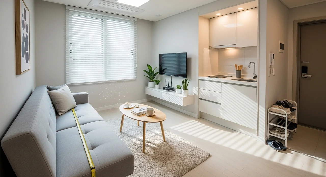 치명적인 단점: 원룸과 자취방에는 사치스러운 공간 차지