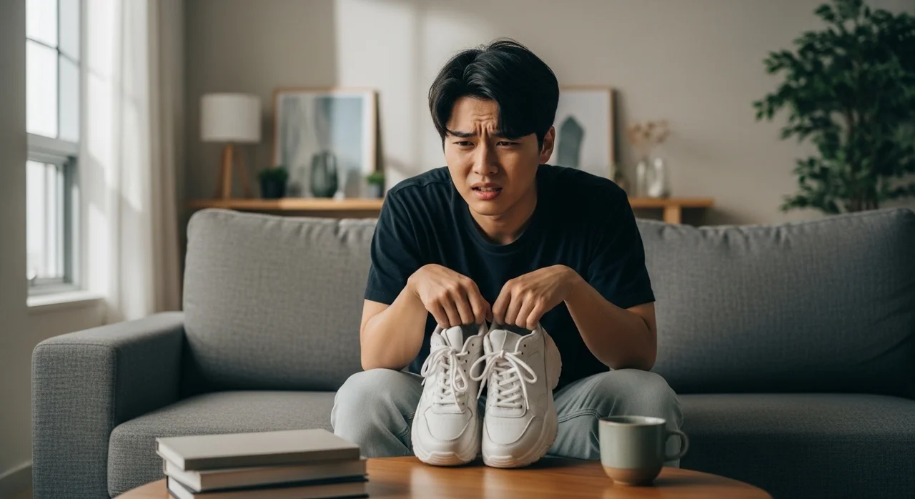 나이키 에어포스1 올백 후회 리뷰: 무겁고 발볼 좁은 데일리 슈즈