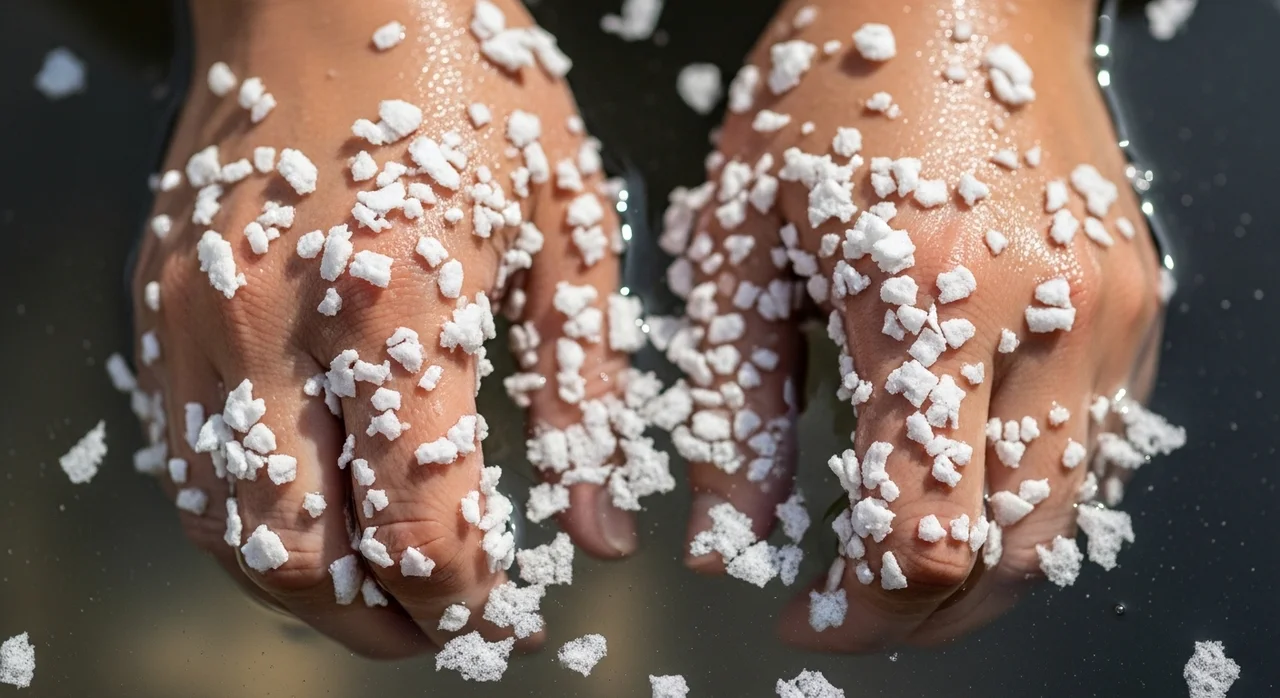 물에 잘 풀린다? 손에서 먼저 녹아버림